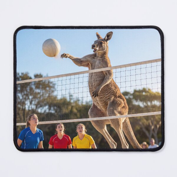 Item preview, Rogue Kangaroo Crashes Beach Volleyball Game designed and sold by Tridentulus.