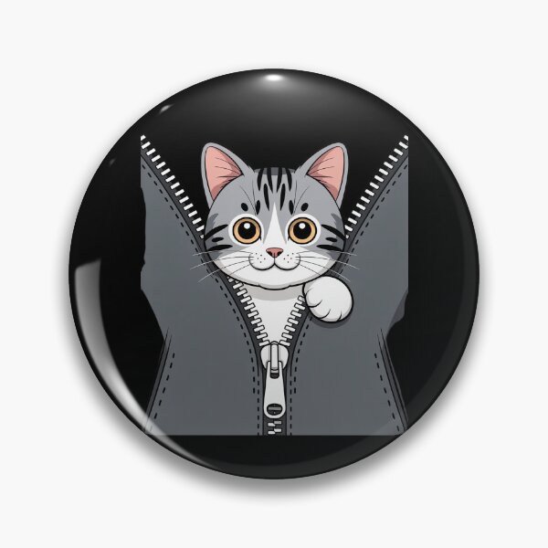 Item preview, Cute Cat Emerging from A Zipper Cat Dad Cat Mom designed and sold by SnackPAC.