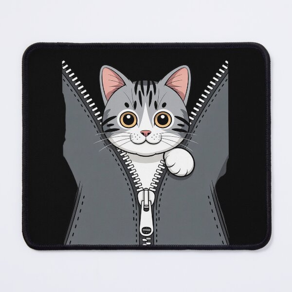 Item preview, Cute Cat Emerging from A Zipper Cat Dad Cat Mom designed and sold by SnackPAC.