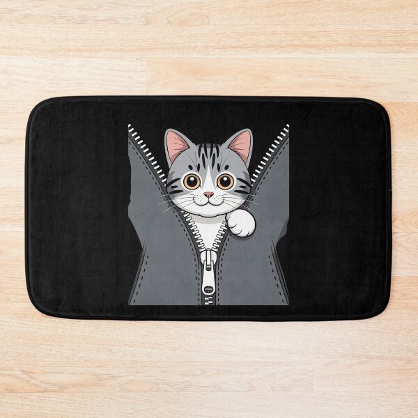 Item preview, Cute Cat Emerging from A Zipper Cat Dad Cat Mom designed and sold by SnackPAC.