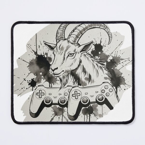 Item preview, Ink Brush Goat Gamer designed and sold by LoganDzign.