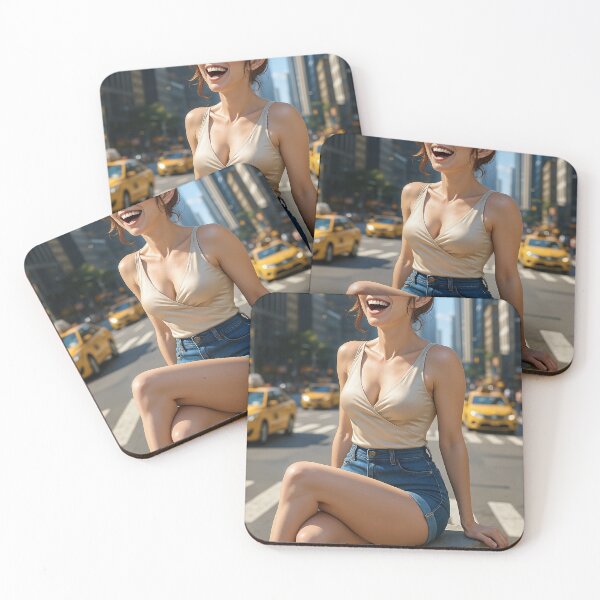 Item preview, Fortana Valentina laughing tan camisole citystreet designed and sold by CathryneDelamort.
