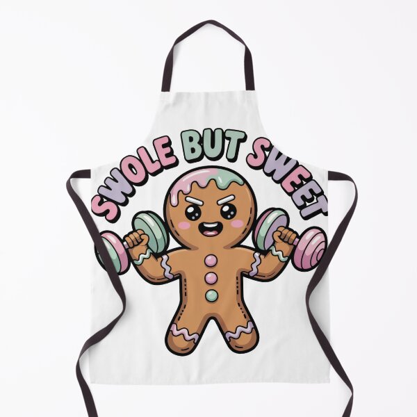 Item preview, Swole But Sweet Gingerbread Six Pack Christmas Fitness Meme designed and sold by WSPrintCrafter.