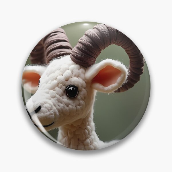 Item preview, Cute wool sheep with twisted horns designed and sold by Mianku | Für das Leben.