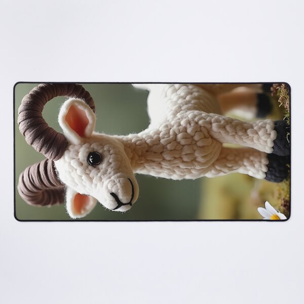 Item preview, Cute wool sheep with twisted horns designed and sold by Mianku | Für das Leben.