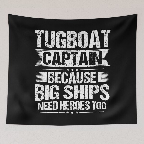 Item preview, Towboat And Tug Boat Captain Design For A Tugboat Captain designed and sold by JaneJanie.