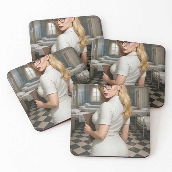Item preview, Ilya Martin blonde nurse uniform glasses hospital designed and sold by CathryneDelamort.