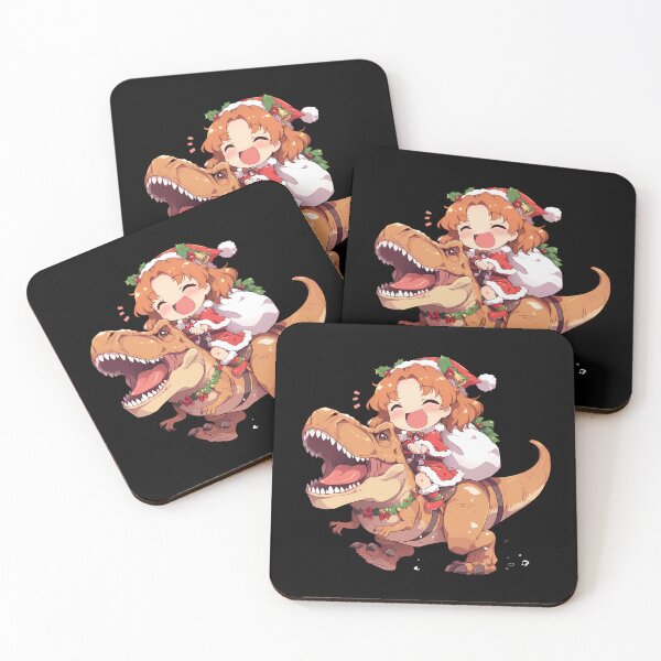 Artikelvorschau, Orange Pekoe Christmas Santa Riding Dinosaur In Girls Und Panzer Anime entworfen und verkauft von Raslbazola.