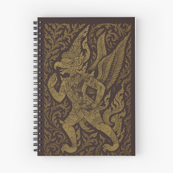 Item preview, Golden Thai Garuda – Ornamental Kanok Winged Deity Art designed and sold by Sksticker991.
