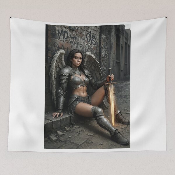 Item preview, Urban angel armor glowing sword designed and sold by CathryneDelamort.