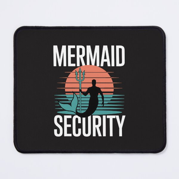 Item preview, Mermaid Security Shirt Men's Boys Swimmer Dad Merdad Trident designed and sold by GaryPacheco6.