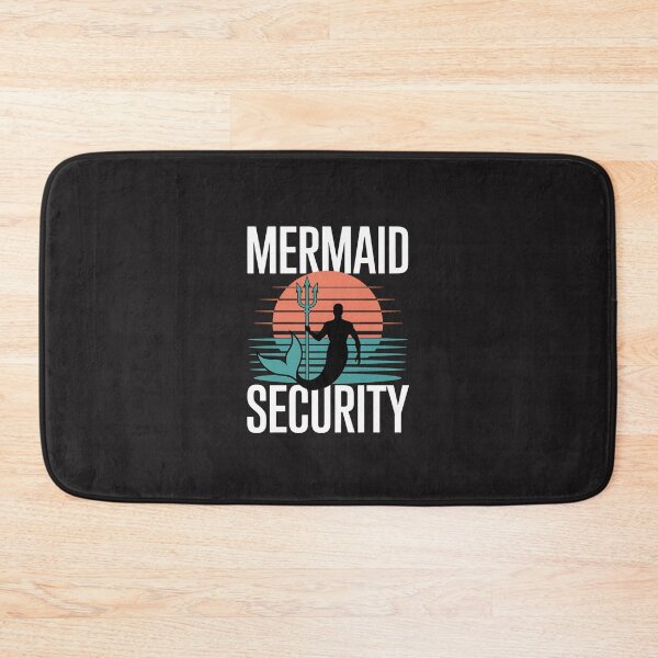 Item preview, Mermaid Security Shirt Men's Boys Swimmer Dad Merdad Trident designed and sold by GaryPacheco6.