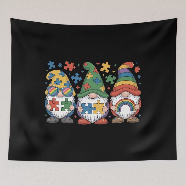 Item preview, Accept Understand Love Gnome Autism Awareness designed and sold by Elenasriveras.