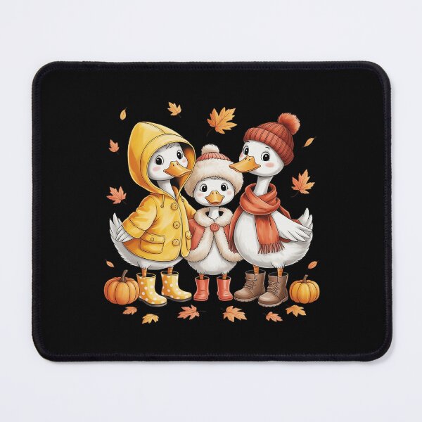 Item preview, Cute Fall Goose Trio Autumn Leaves Cozy Sweater Weather designed and sold by LittleDame.