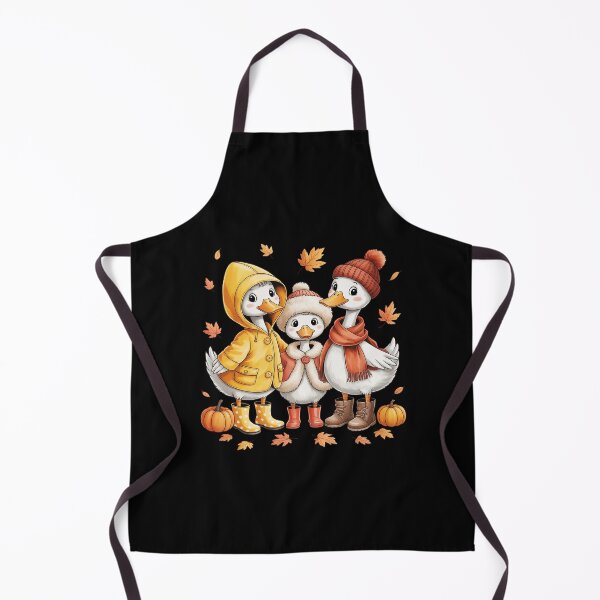 Item preview, Cute Fall Goose Trio Autumn Leaves Cozy Sweater Weather designed and sold by LittleDame.