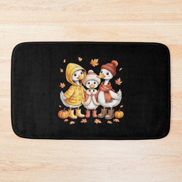 Item preview, Cute Fall Goose Trio Autumn Leaves Cozy Sweater Weather designed and sold by LittleDame.