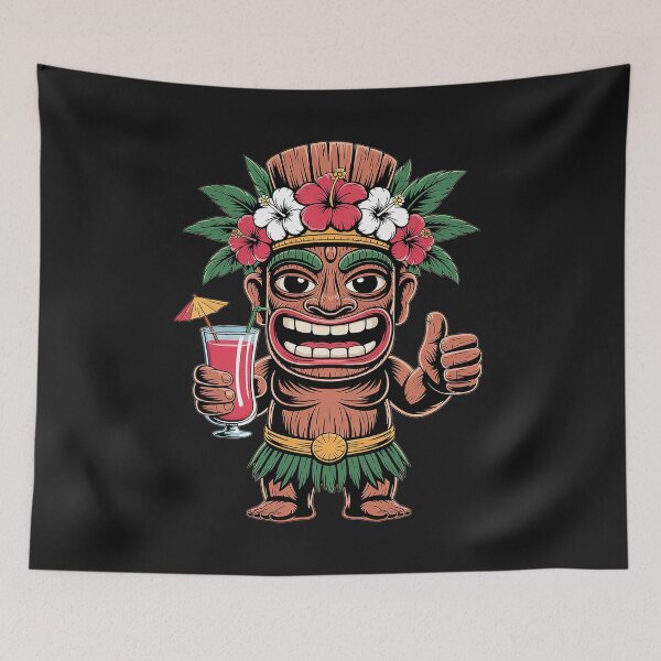 Item preview, Mens Tiki Shirt Man Hawaiian Summer Tropical Luau Party Kids designed and sold by GaryPacheco6.
