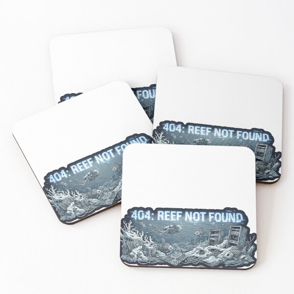 Item preview, 404: Reef Not Found – Climate Apocalypse Glitch T-Shirt designed and sold by MiracleDroplet.