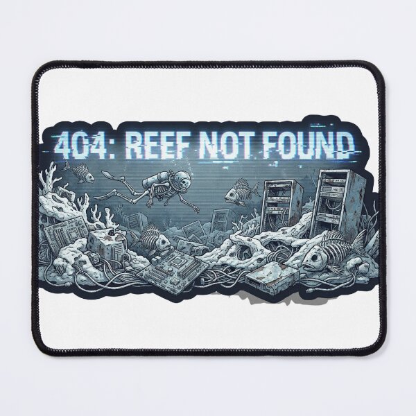 Item preview, 404: Reef Not Found – Climate Apocalypse Glitch T-Shirt designed and sold by MiracleDroplet.