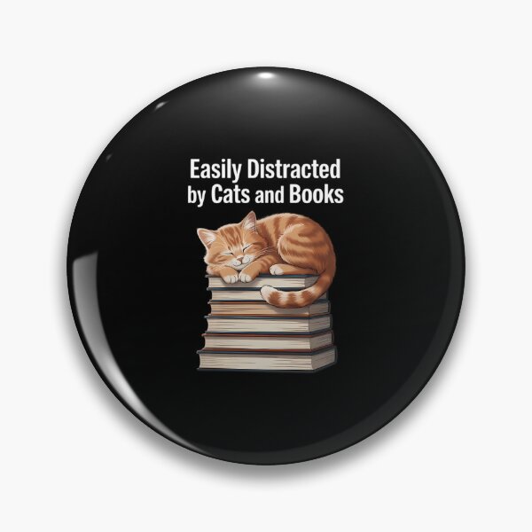 Item preview, Easily Distracted By Cats And Books designed and sold by MonicaSophie.