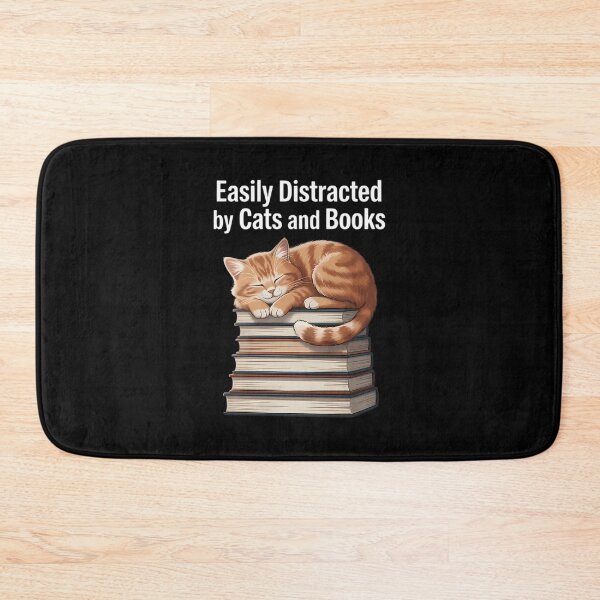 Item preview, Easily Distracted By Cats And Books designed and sold by MonicaSophie.