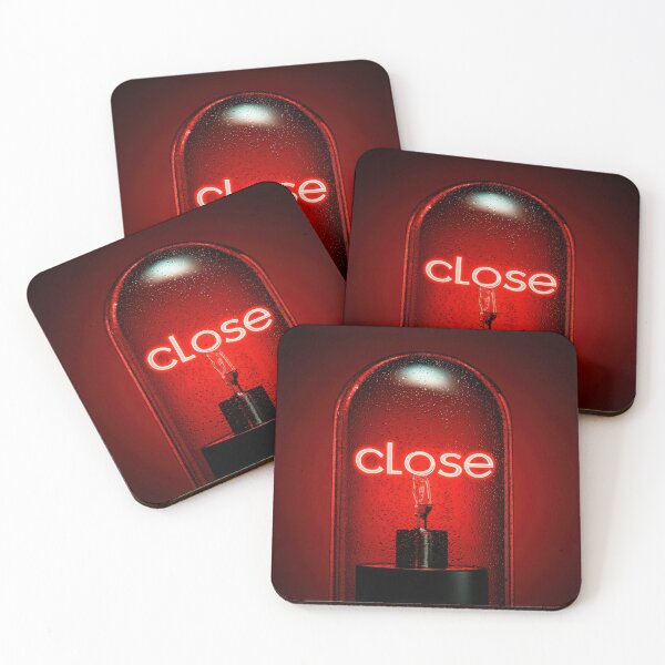 Item preview, Neon “CLOSE” Sign Inside Light Bulb – Modern Red Glow Aesthetic designed and sold by Grafititee.