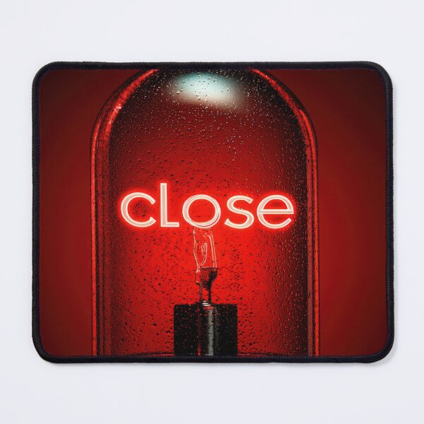 Item preview, Neon “CLOSE” Sign Inside Light Bulb – Modern Red Glow Aesthetic designed and sold by Grafititee.