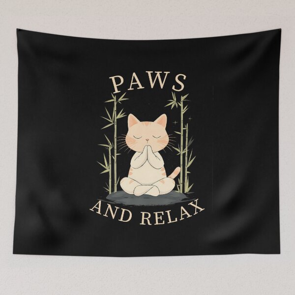Item preview, Zen Cat Yoga Design For Cat Lovers Men Women Girls Kids designed and sold by DawnPatricia.