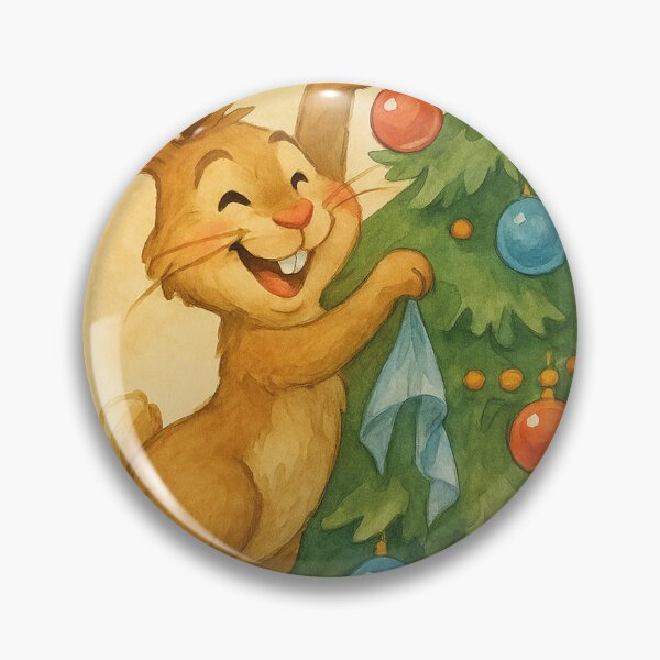 Item preview, Laughing rabbit decorates Christmas tree designed and sold by Mauswohn.