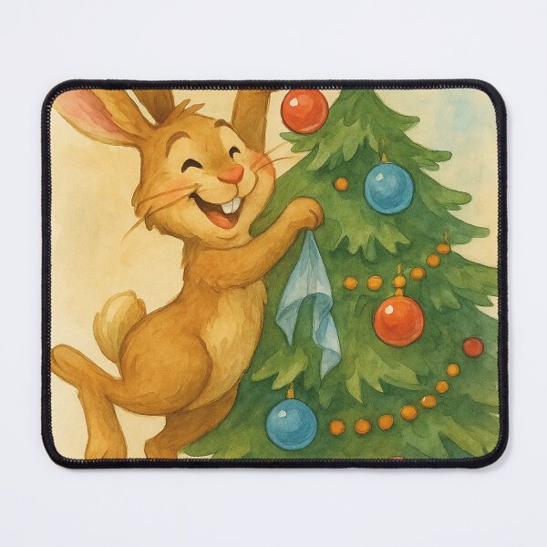 Item preview, Laughing rabbit decorates Christmas tree designed and sold by Mauswohn.