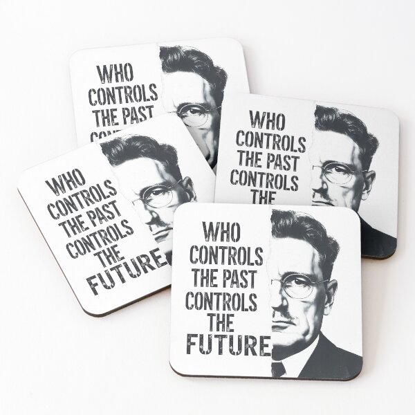Item preview, “Who Controls the Past Controls the Future” – George Orwell Minimal Contemporary Art Print designed and sold by OzzFrequency.