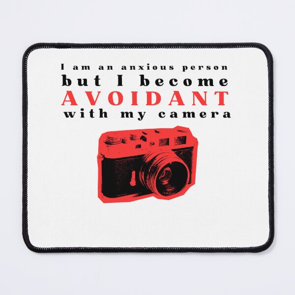 Item preview, Humorous T-shirt: Anxious, Avoiding Photographer, Camera designed and sold by Ronin-Lens.