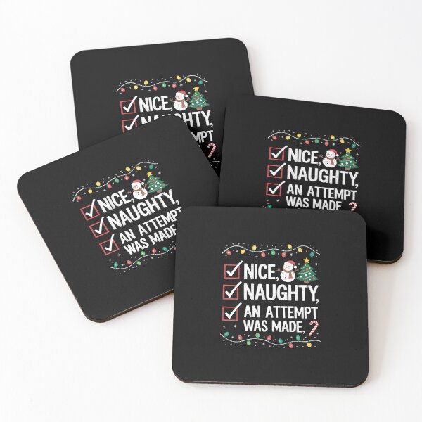 Item preview, Christmas Checklist Naughty Nice An Attempt Was Made designed and sold by johnertullio.