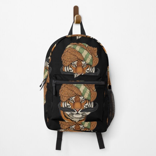 Item preview, Royal Rajputana Tiger – Turban & Moustache Folk Art Design designed and sold by Urban-Wildlife.