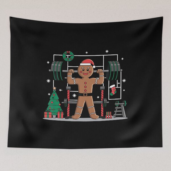 Item preview, Gingerbread Weightlifting Workout Bodybuilding designed and sold by MonicaSophie.