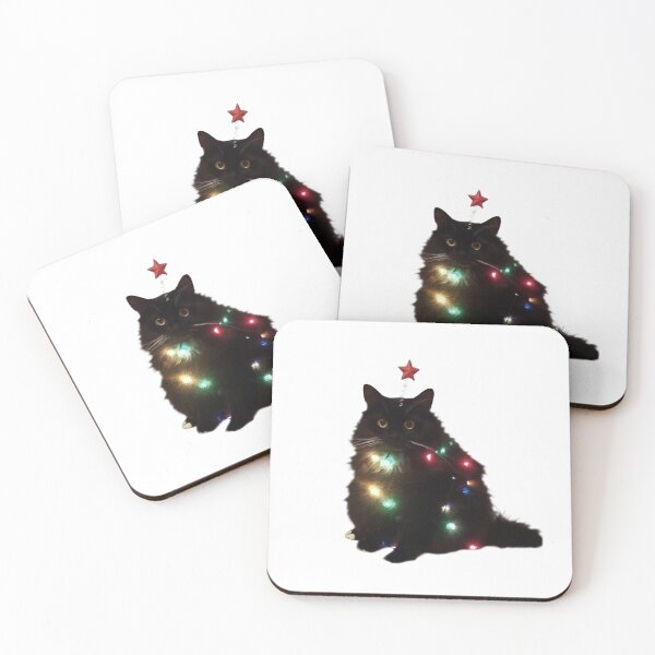 Item preview, Christmas cat transformed into a Christmas tree - Merry Christmas designed and sold by MarieBlly.