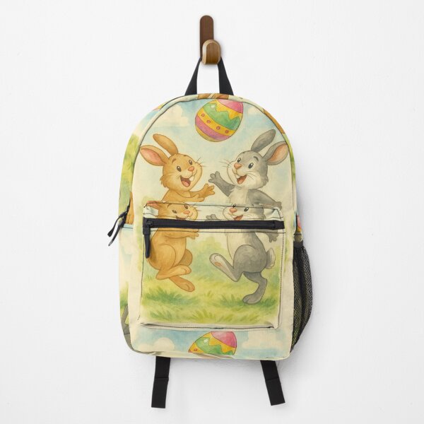 Item preview, Two Easter bunnies are playing rugby designed and sold by Mauswohn.