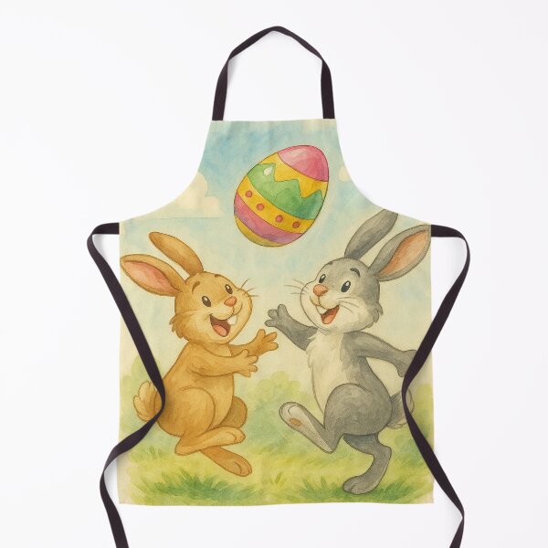 Item preview, Two Easter bunnies are playing rugby designed and sold by Mauswohn.
