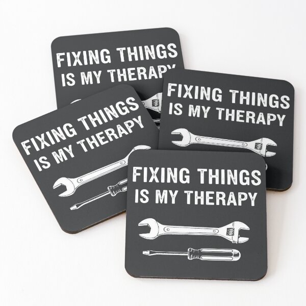 Item preview, Fixing Things Is My Therapy  designed and sold by CreepyCornerArt.