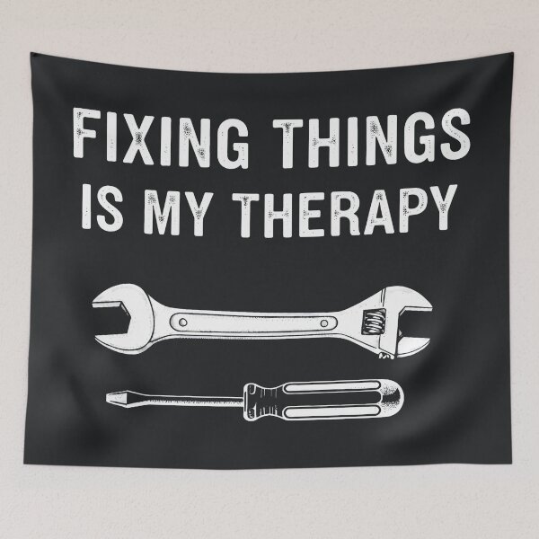 Item preview, Fixing Things Is My Therapy  designed and sold by CreepyCornerArt.