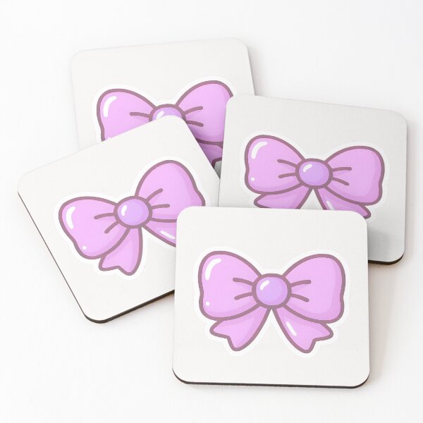 Item preview, Cute Glossy Ribbon Sticker – Pastel Bow Aesthetic, Kawaii Decorative Sticker designed and sold by Blaple.