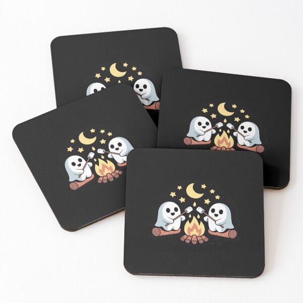 Item preview, Cute Ghost Campfire Marshmallow Halloween designed and sold by GasVille.