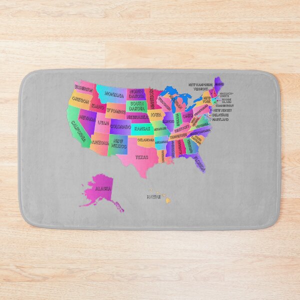 Item preview, Colorful USA States Map – Bold Educational Design designed and sold by mashmosh.