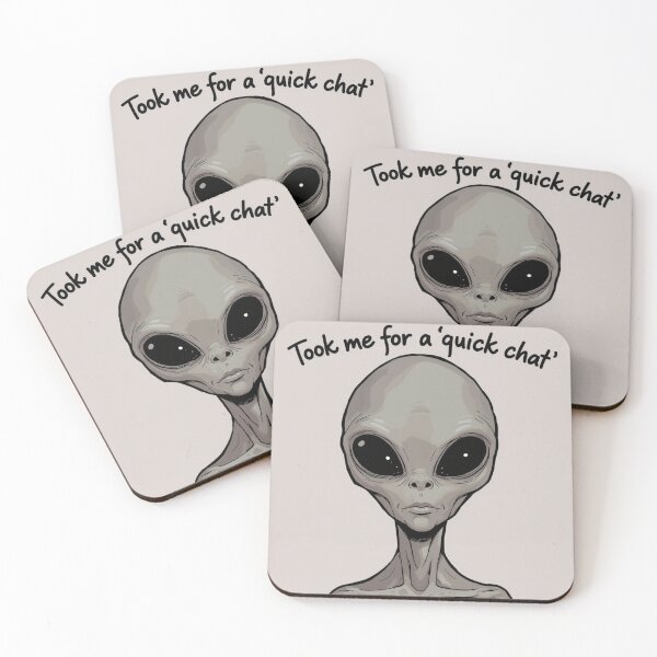 Item preview, Took Me For A Quick Chat Alien Portrait designed and sold by octavaretro.