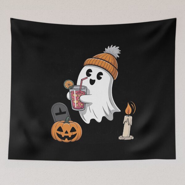 Item preview, Cute Ghost Coffee Halloween Boo Jee Ghost Spooky Season designed and sold by GasVille.