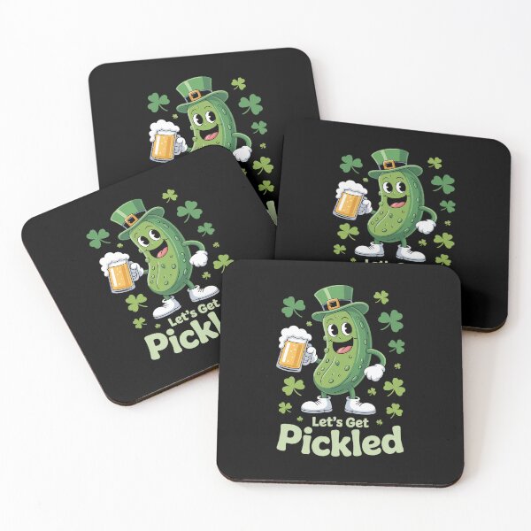 Item preview, Let's Get Pickled Pickle Lover Irish Clover St Patrick's Day designed and sold by TiredPack.