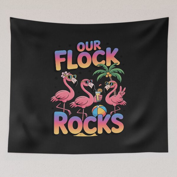 Item preview, Our Flock Rocks Flamingo Summer Vacation Family Matching designed and sold by JessicaWalshdf.