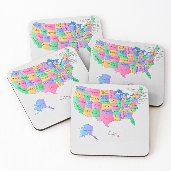 Item preview, Colorful USA States Map – Educational & Patriotic Design designed and sold by mashmosh.