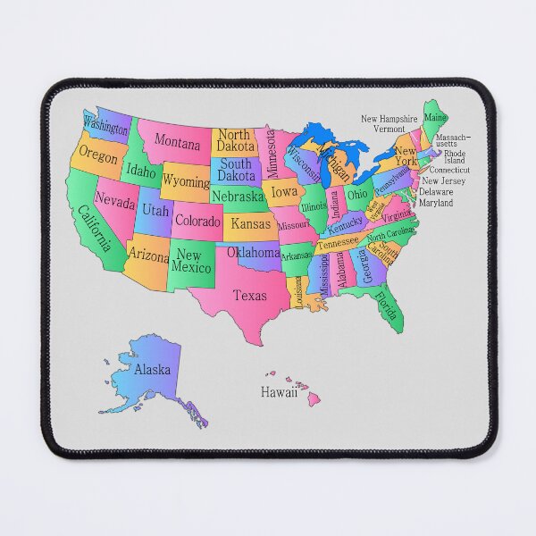 Item preview, Colorful USA States Map – Educational & Patriotic Design designed and sold by mashmosh.