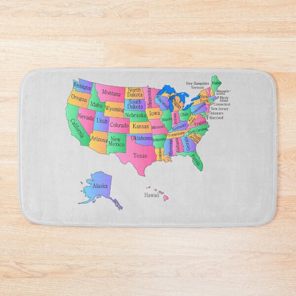 Item preview, Colorful USA States Map – Educational & Patriotic Design designed and sold by mashmosh.